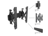 Multibrackets 5105 skærmbeslag til skiltning 165,1 cm (65") Sølv