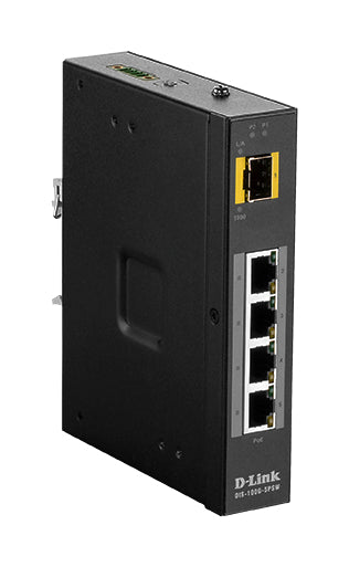 D-Link DIS‑100G‑5PSW Ikke administreret L2 Gigabit Ethernet (10/100/1000) Strøm over Ethernet (PoE) Sort