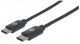 Manhattan 354868 USB-kabel USB 2.0 0,5 m USB C Sort