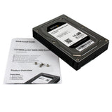StarTech.com 25SAT35HDD drive bay panel 8,89 cm (3.5") Opbevaring drev bakke Sort, Sølv
