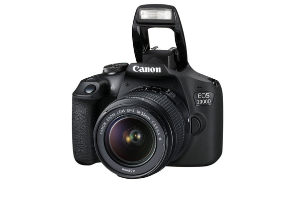 Canon EOS 2000D BK 18-55 IS + SB130 +16GB EU26 SLR kamerasæt 24,1 MP CMOS 6000 x 4000 pixel Sort