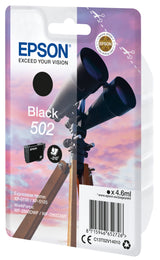 Epson 502 blækpatron 1 stk Original Standard udbytte Sort