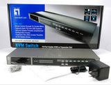 LevelOne KVM-1631 KVM Switch Stativ-montering Sort