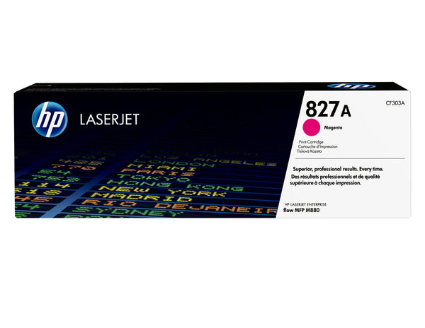 HP 827A Magenta Original LaserJet Toner Cartridge tonerpatron 1 stk