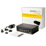 StarTech.com SV431DPDDUA2 KVM Switch Stativ-montering Sort