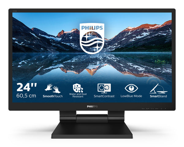 Philips 242B9T/00 computerskærm 60,5 cm (23.8") 1920 x 1080 pixel Fuld HD Bordplade Sort