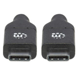 Manhattan 355247 USB-kabel USB 2.0 2 m USB C Sort