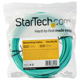StarTech.com 450FBLCLC15 InfiniBand og fiberoptisk kabel 15 m LC Turkisfarve