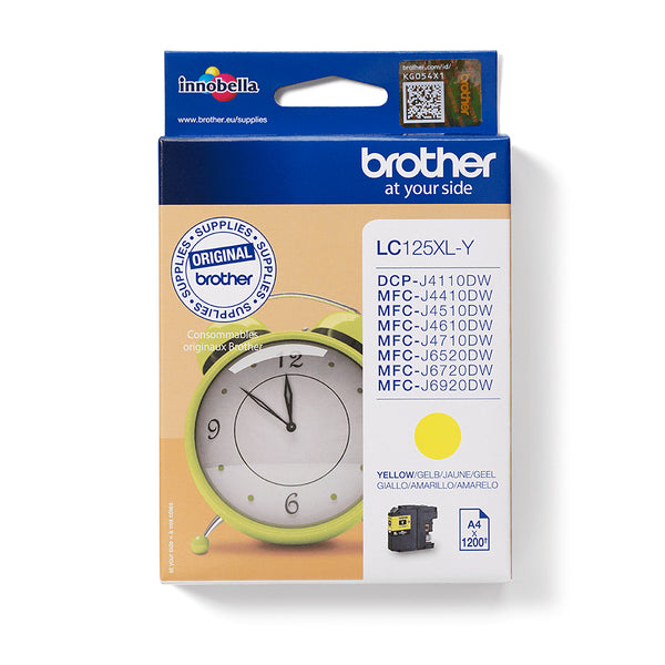 Brother LC-125XLY blækpatron 1 stk Original Gul