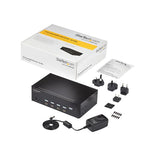StarTech.com SV431DHD4KU KVM Switch Stativ-montering Sort