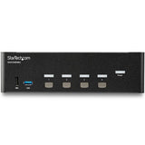 StarTech.com SV431DHD4KU KVM Switch Stativ-montering Sort