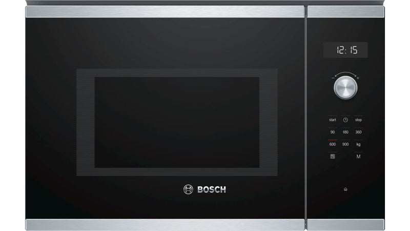 Bosch Serie 6 BFL554MS0 mikrobølgeovn Sort, Rustfrit stål Solo mikroovn Indbygget 25 L 900 W