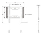 Multibrackets 5631 tv-beslag 139,7 cm (55") Sort