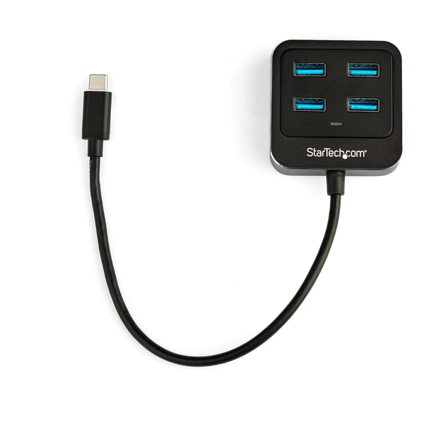 StarTech.com HB31C4AB interface hub USB 3.2 Gen 2 (3.1 Gen 2) Type-C 10000 Mbit/s Sort