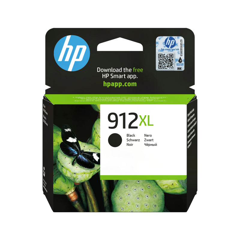 HP 912XL High Yield Black Original Ink Cartridge blækpatron 1 stk Højt (XL) udbytte