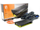 LevelOne KVM-0422 KVM Switch Sort, Grøn