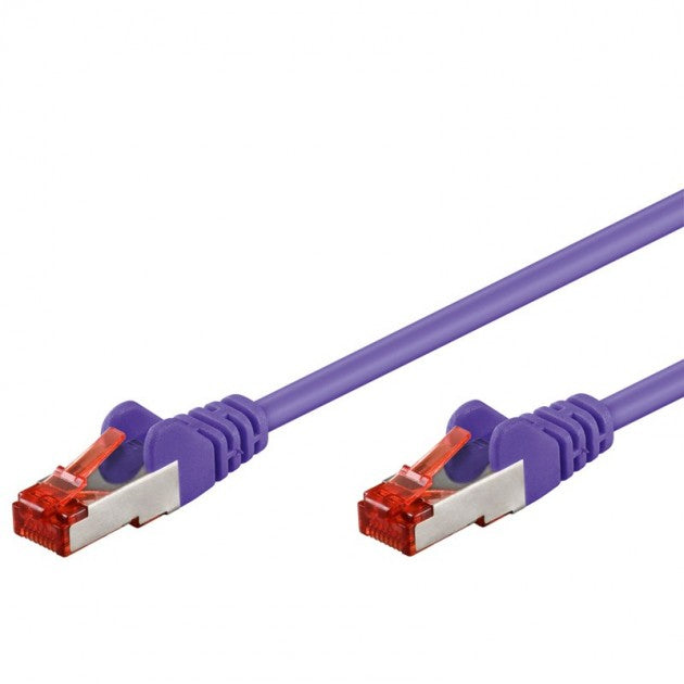 Techly ICOC CCA6F-005-VL netværkskabel Violet 0,5 m Cat6 F/UTP (FTP)