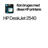 HP 301 Black Original Ink Cartridge blækpatron 1 stk Standard udbytte