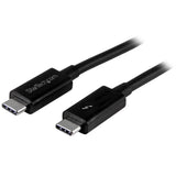 StarTech.com TBLT3MM1M Thunderbolt kabel 1 m 20 Gbit/sek. Sort