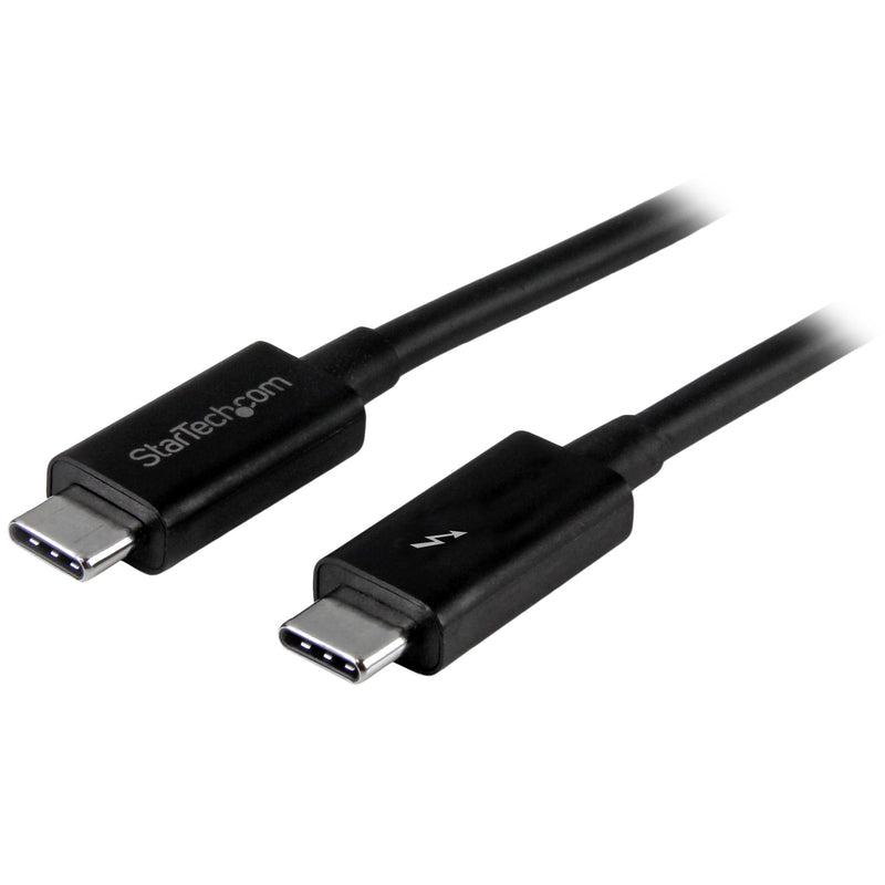 StarTech.com TBLT3MM1M Thunderbolt kabel 1 m 20 Gbit/sek. Sort
