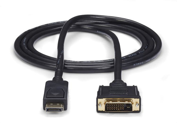StarTech.com DP2DVI2MM6 videokabel adapter 1,8 m DisplayPort DVI-D Sort