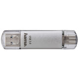 Hama C-Laeta USB-nøgle 64 GB USB Type-A / USB Type-C 3.2 Gen 1 (3.1 Gen 1) Sølv