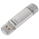 Hama C-Laeta USB-nøgle 64 GB USB Type-A / USB Type-C 3.2 Gen 1 (3.1 Gen 1) Sølv