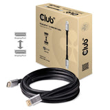 CLUB3D CAC-1069 DisplayPort kabel Sort, Sølv