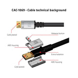 CLUB3D CAC-1069 DisplayPort kabel Sort, Sølv