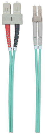 Intellinet 750158 InfiniBand og fiberoptisk kabel 2 m LC SC Turkisfarve