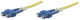 Intellinet 470605 InfiniBand og fiberoptisk kabel 1 m SC Gul