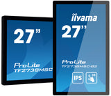 iiyama ProLite TF2738MSC-B2 computerskærm 68,6 cm (27") 1920 x 1080 pixel Fuld HD LED Berøringsskærm Multibruger Sort