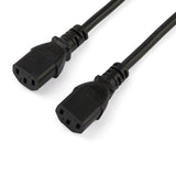 StarTech.com PXT101YEU2M el-ledning Sort 2 m CEE7/7 2 x C13 forbinder