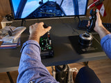 Thrustmaster TPR Rudder Sort, Sølv USB Flysimulator Analog PC