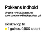 HP 508X High Yield Yellow Original LaserJet Toner Cartridge tonerpatron 1 stk