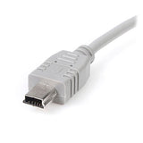 StarTech.com USB2HABM6IN USB-kabel USB 2.0 0,152 m USB A Mini-USB B Grå