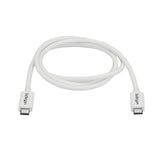 StarTech.com TBLT3MM1MW Thunderbolt kabel 1 m 20 Gbit/sek. Hvid