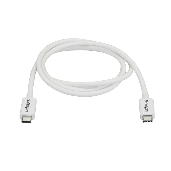 StarTech.com TBLT3MM1MW Thunderbolt kabel 1 m 20 Gbit/sek. Hvid