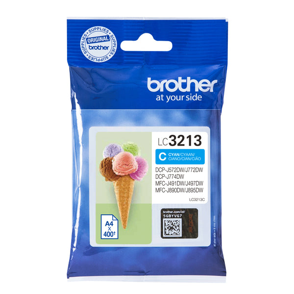 Brother LC3213C blækpatron 1 stk Original Højt (XL) udbytte Blå