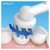 Oral-B Vitality 100 CrossAction Voksen Roterende, pulserende tandbørste Hvid