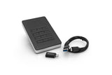 Verbatim Store'n'Go ekstern harddisk 2 TB USB Type-C 3.2 Gen 1 (3.1 Gen 1) Sort, Sølv