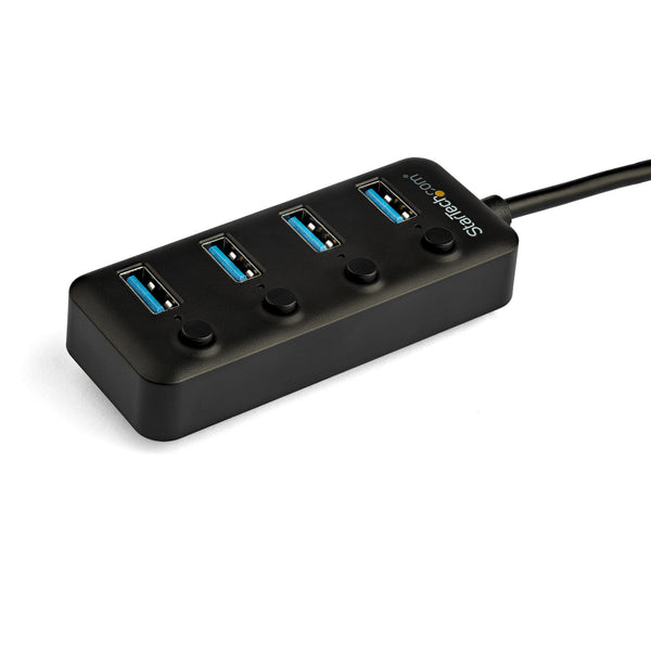 StarTech.com HB30C4AIB interface hub USB 3.2 Gen 1 (3.1 Gen 1) Type-C 5000 Mbit/s Sort