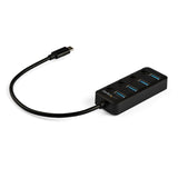 StarTech.com HB30C4AIB interface hub USB 3.2 Gen 1 (3.1 Gen 1) Type-C 5000 Mbit/s Sort