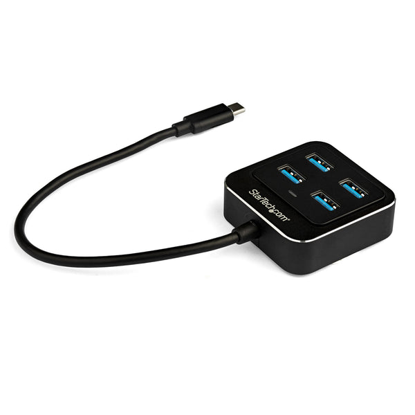 StarTech.com HB31C4AB interface hub USB 3.2 Gen 2 (3.1 Gen 2) Type-C 10000 Mbit/s Sort