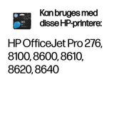 HP 951 Cyan Original Ink Cartridge blækpatron 1 stk Standard udbytte Blå