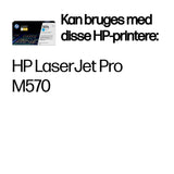 HP 507A Cyan Original LaserJet Toner Cartridge tonerpatron 1 stk Blå
