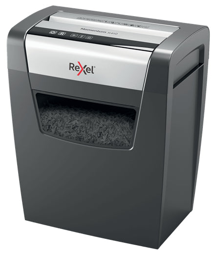 Rexel Momentum X410 papirmakulator Delvist makulering 62 dB Sort, Grå
