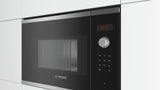 Bosch Serie 4 BFL523MS0 mikrobølgeovn Sort, Rustfrit stål Solo mikroovn Indbygget 20 L 800 W