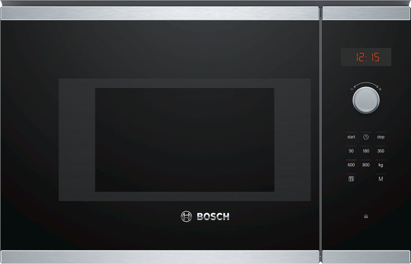 Bosch Serie 4 BFL523MS0 mikrobølgeovn Sort, Rustfrit stål Solo mikroovn Indbygget 20 L 800 W