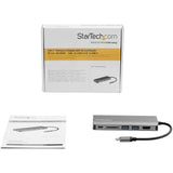 StarTech.com DKT30CSDHPD3 dockingstation Ledningsført USB 3.2 Gen 1 (3.1 Gen 1) Type-C Sort, Grå